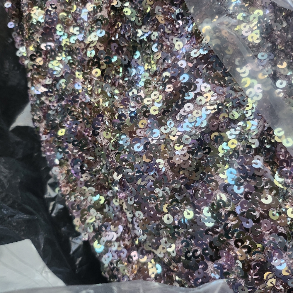 NWT Multicolor Sequin Fashion to Figure Jumpsuit Size 0/12. - Picture 5 of 8